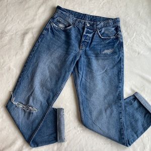 & Denim Low Waist Boyfriend Jeans